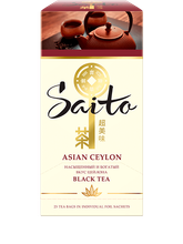 Чай черный Saito Asian Ceylon в пакетиках, 25 шт
