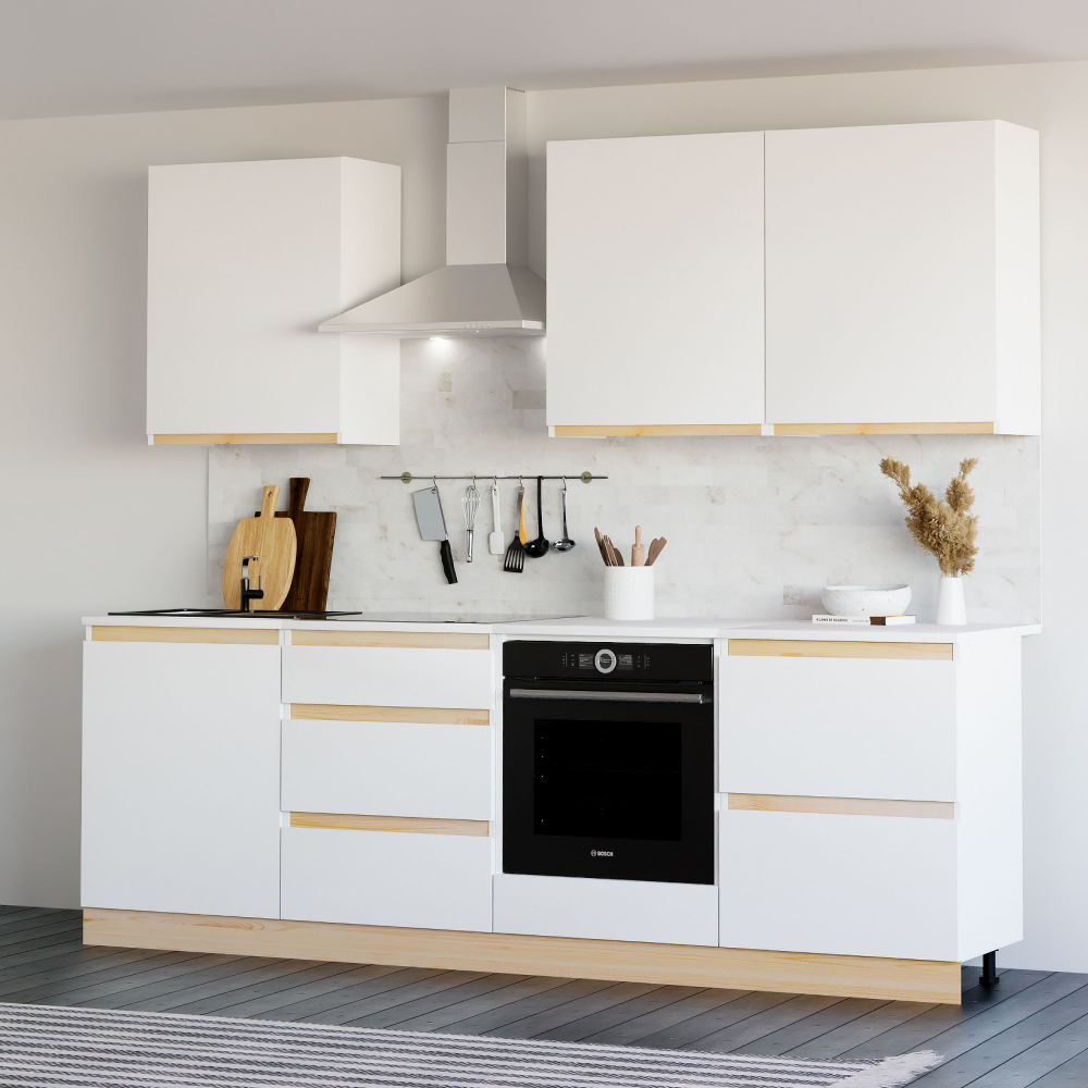 Кухонный модуль 60х45х88, Виола, напольный, с ящиками, кухня со столешницей, ЛДСП, белый, Dipriz