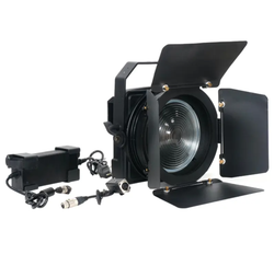 Fan-less 200W Warm White Folding Fresnel — бесшумный Fresnel прожектор 200 Вт 3200K с зумом 20–55°