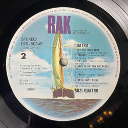 Винтажная виниловая пластинка LP Suzi Quatro (Japan 1975) (Obi) Hit The Road Jack