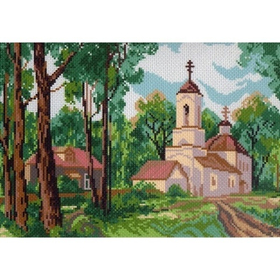 "Лесной храм"-0023 канва с рисунком