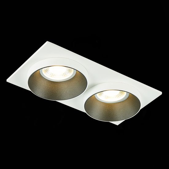 ST206.528.02 Св-к встр. Белый GU10 2*50W  IP20 L175xW92xH38 220V Без ламп Встраиваемые светильники