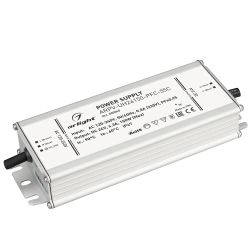 Блок питания ARPV-UH24150-PFC-55C (24V, 6.3A, 150W) (Arlight, IP67 Металл, 5 лет) 025045