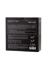 Анальная пробка Erotist с эрекционным кольцом, силикон, черная, 20 см, Ø 3,9 см