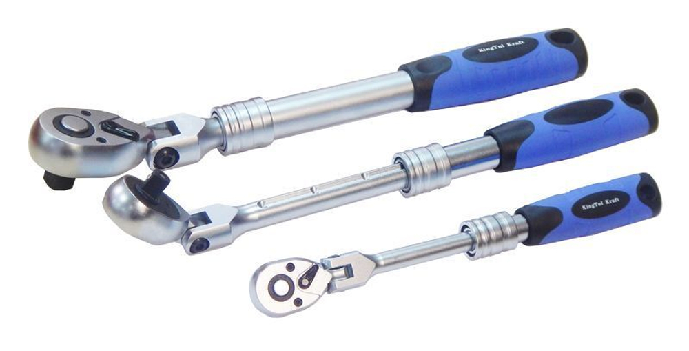 Ключ трещоточный телескопический с шарниром 1/2" Forsage KT-60130401K