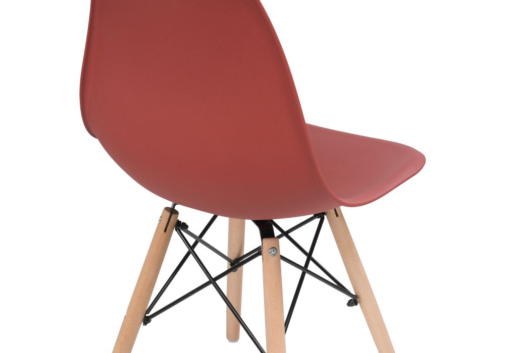 Пластиковый стул Eames PC-015 bordeaux