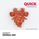 Акриловый маркер AK Interactive Quick Marker Infernal Red