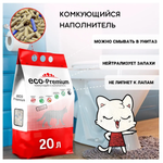 Eco premium наполнитель для кошек древесный blue