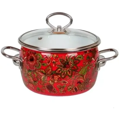 Кастрюля сф. 5л «Imperio» вишн 8SA245S