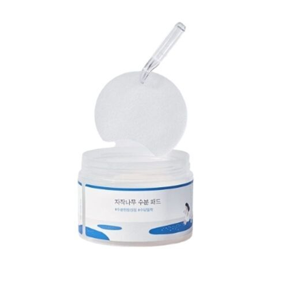 Round Lab Пэды успокаивающие с берёзовым соком - Birch juice moisturizing pad, 80шт