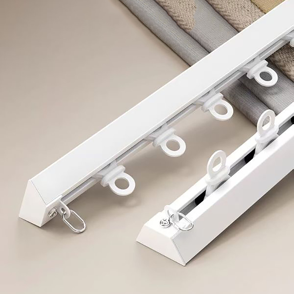 Ультратонкий алюминиевый карниз для штор, потолочный
