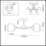 5647/6C LN Люстра E27 220В IP20 COMFI