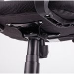 Кресло оператора OfficeSpace SP-M96, ткань, спинка сетка оранж/сиденье TW черная, механизм качания