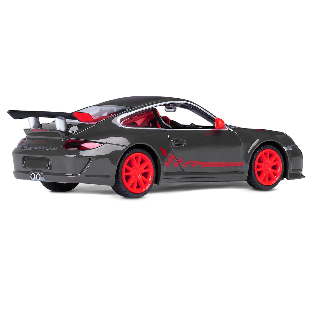 Модель 1:32 Porsche 911 GT3 Cup, темно-серый, инерция, свет, звук, откр. Двери