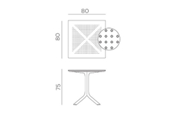 Стол Nardi Clip, белый