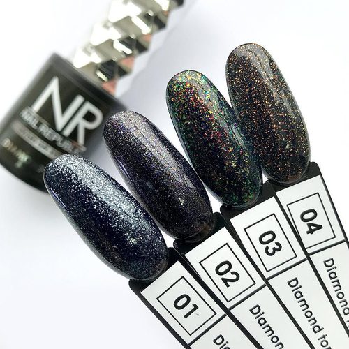 Nail Republic Diamond top с шиммером 04, 10 мл