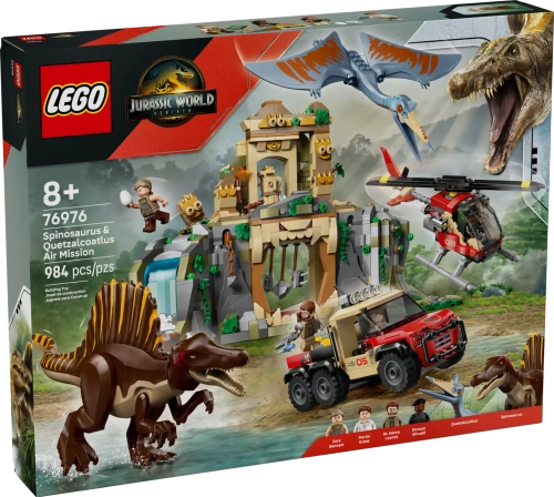 Конструктор LEGO Jurassic World 76976 Воздушная миссия спинозавра и Кецалькоатля