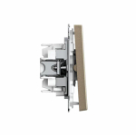 ARTGALLERY 2-клавишный ВЫКЛЮЧАТЕЛЬ ДЛЯ ЖАЛЮЗИ, 2х сх.4, 10А, механизм, быстрозажим. клем., ШАМПАНЬ