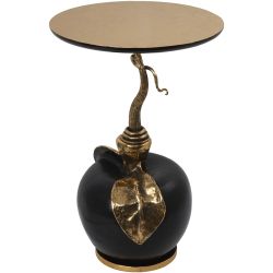 Столик декоративный с золотой столещницей Яблоко Евы Амбер