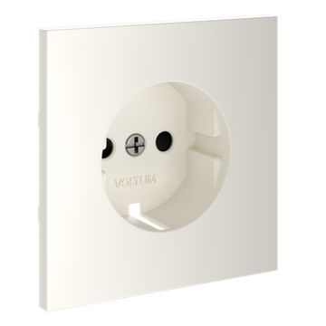 Накладка для розетки с заземлением и защитными шторками, S70 (хлопок)