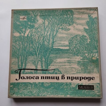 Винтажная виниловая пластинка LP Сборник Голоса Птиц В Природе 10 дюймов (СССР 1966)