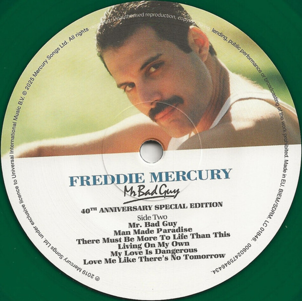Freddie Mercury / Mr. Bad Guy (40th Anniversary Edition)(Coloured Vinyl)(LP)