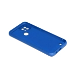 Силиконовый чехол с микрофиброй для Realme C21 blue DF