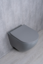 Унитаз подвесной Tornado Gid Tr2122TF-Lgm 62259Y серый матовый 49x36x36