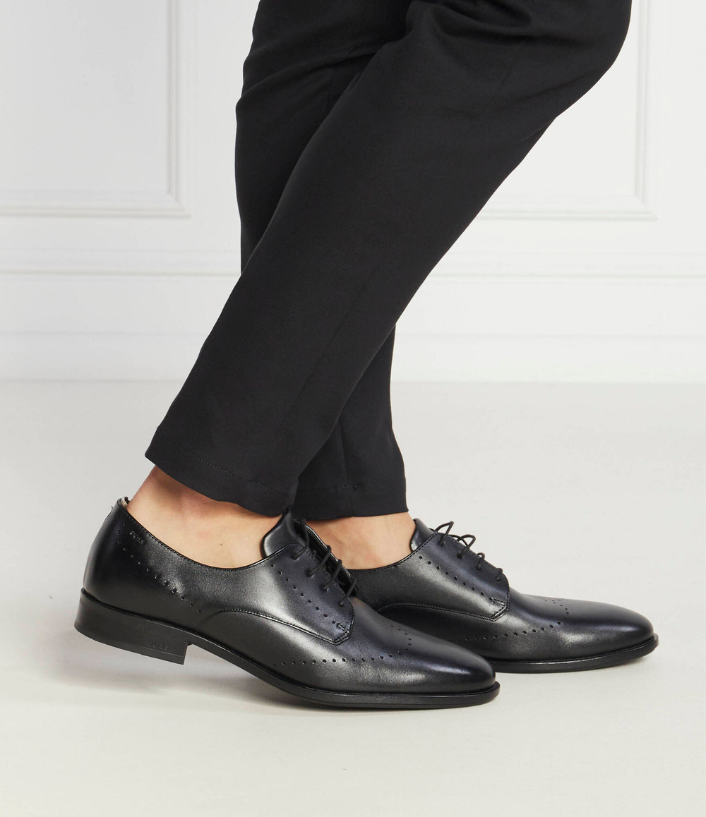 Кожаные броги colby BOSS BLACK - черный(50503614)