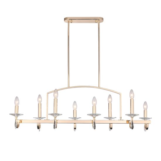 SL1405.223.08 Люстра подвесная ST-Luce Латунь/Латунь, Прозрачный E14 8*40W ELEGANCE