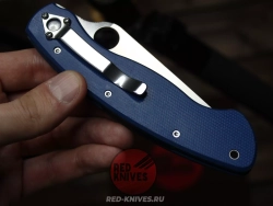 (Реплика Spyderco Military) Складной нож Steelclaw Боец-3 , синяя рукоять - сталь D2