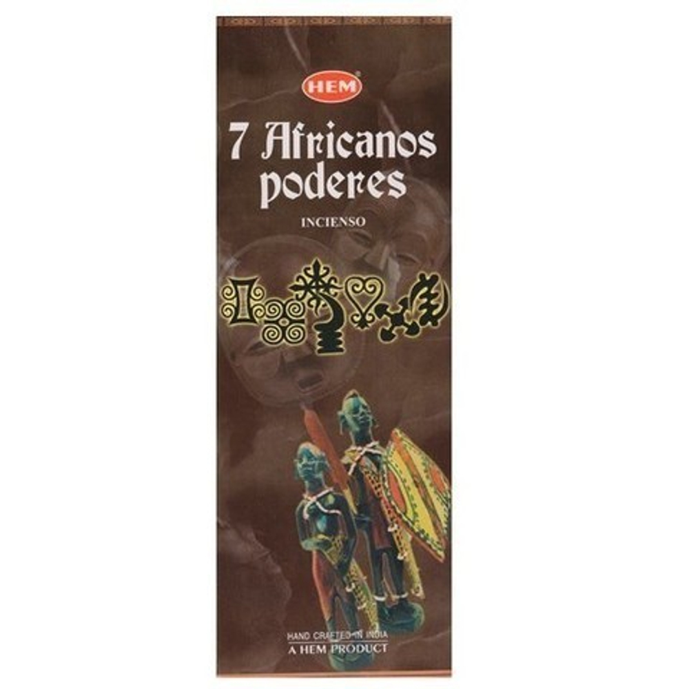 HEM 7 African Powers шестигранник Благовоние 7 Африканских сил (роза, рудракша, сандал, лотос)