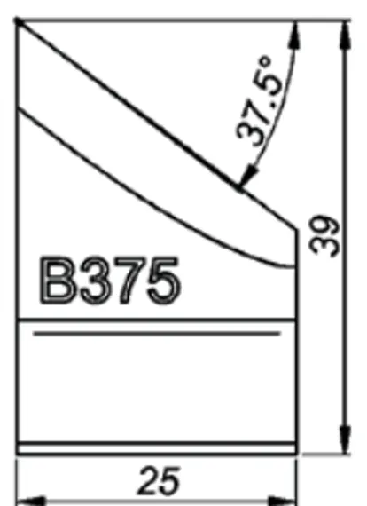Резец к PRO-5 PB для внешней фаски 30°, 34 мм, арт. NOZ-000032