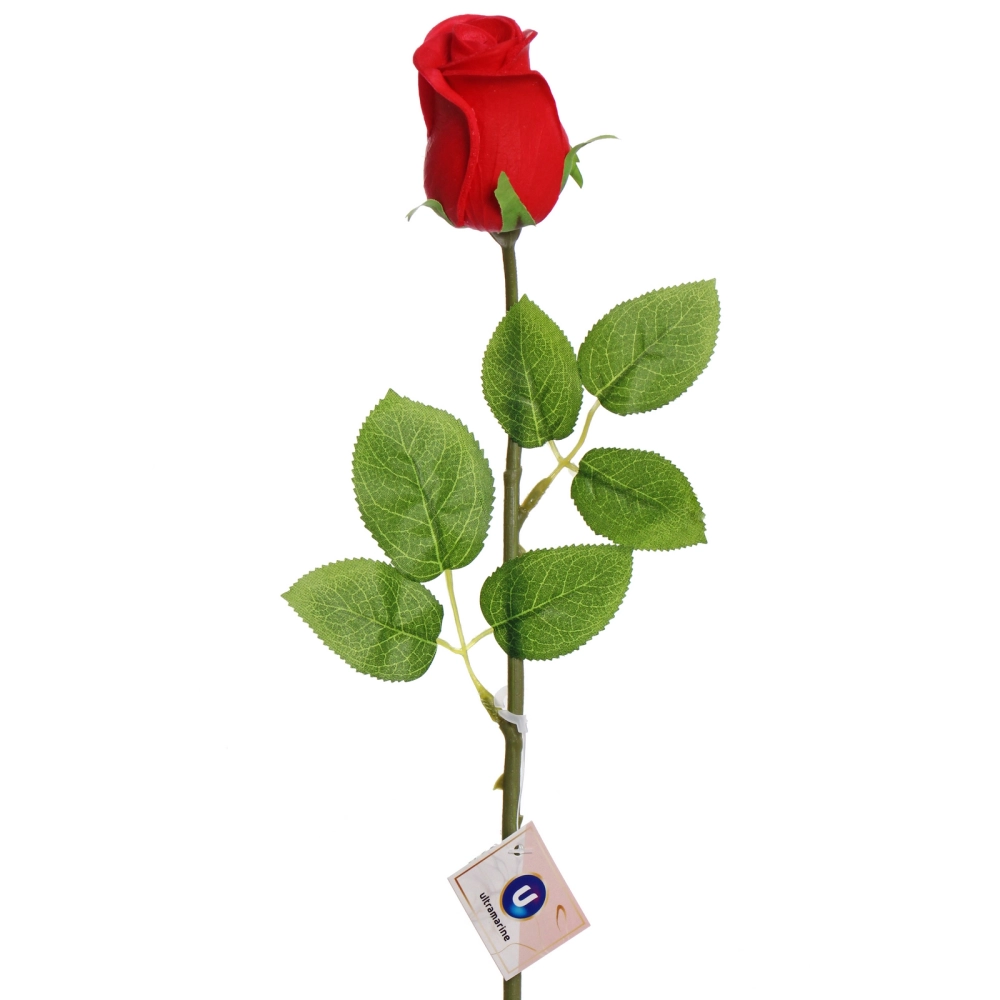 Цветок искусственный «Natur» 45см Роза красная