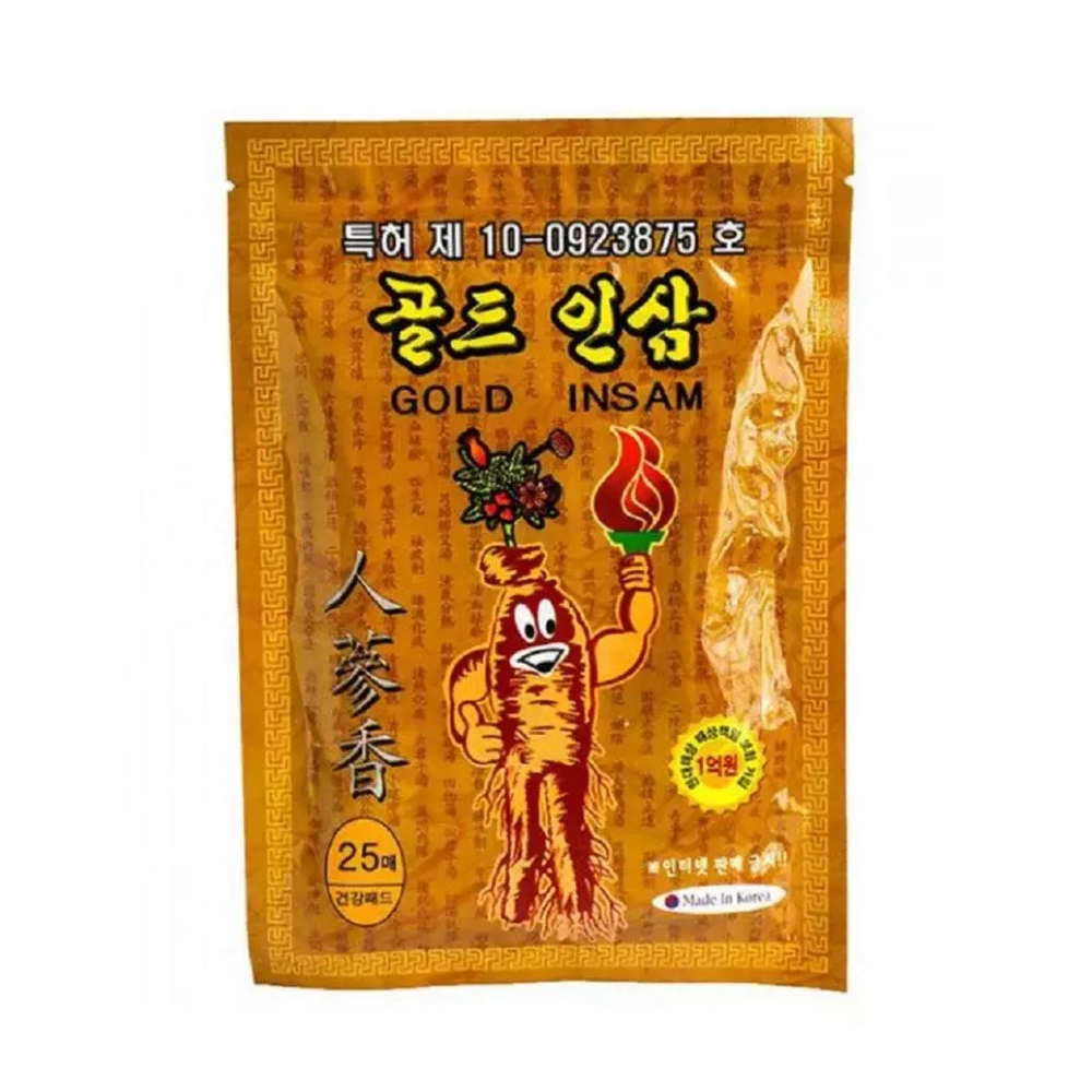 Пластыри для тела GOLD RED GINSENG набор 25шт
