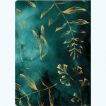 Блокнот "Gold floral pattern" А5 96 листов книжный переплет, сшивка