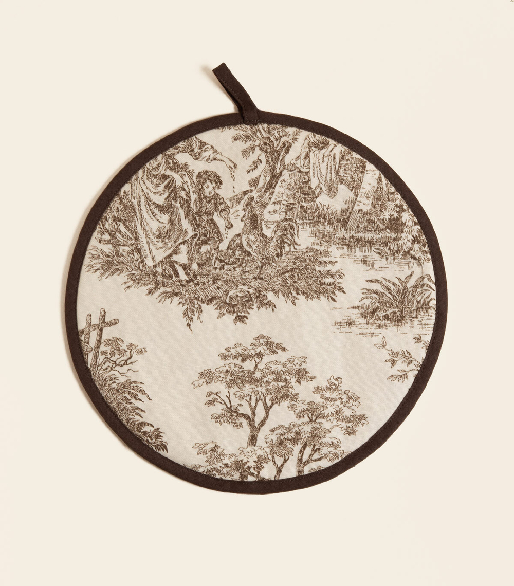 Прихватка – Круглая, коричневая | Сельская жизнь