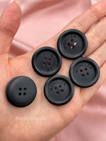 Пуговицы Монкл. черные на прокол