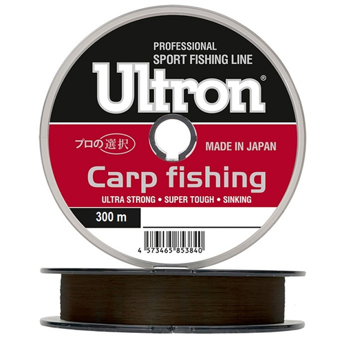 Леска ULTRON Carp Fishing 0,40 мм., 16,0 кг, 300 м, коричневая