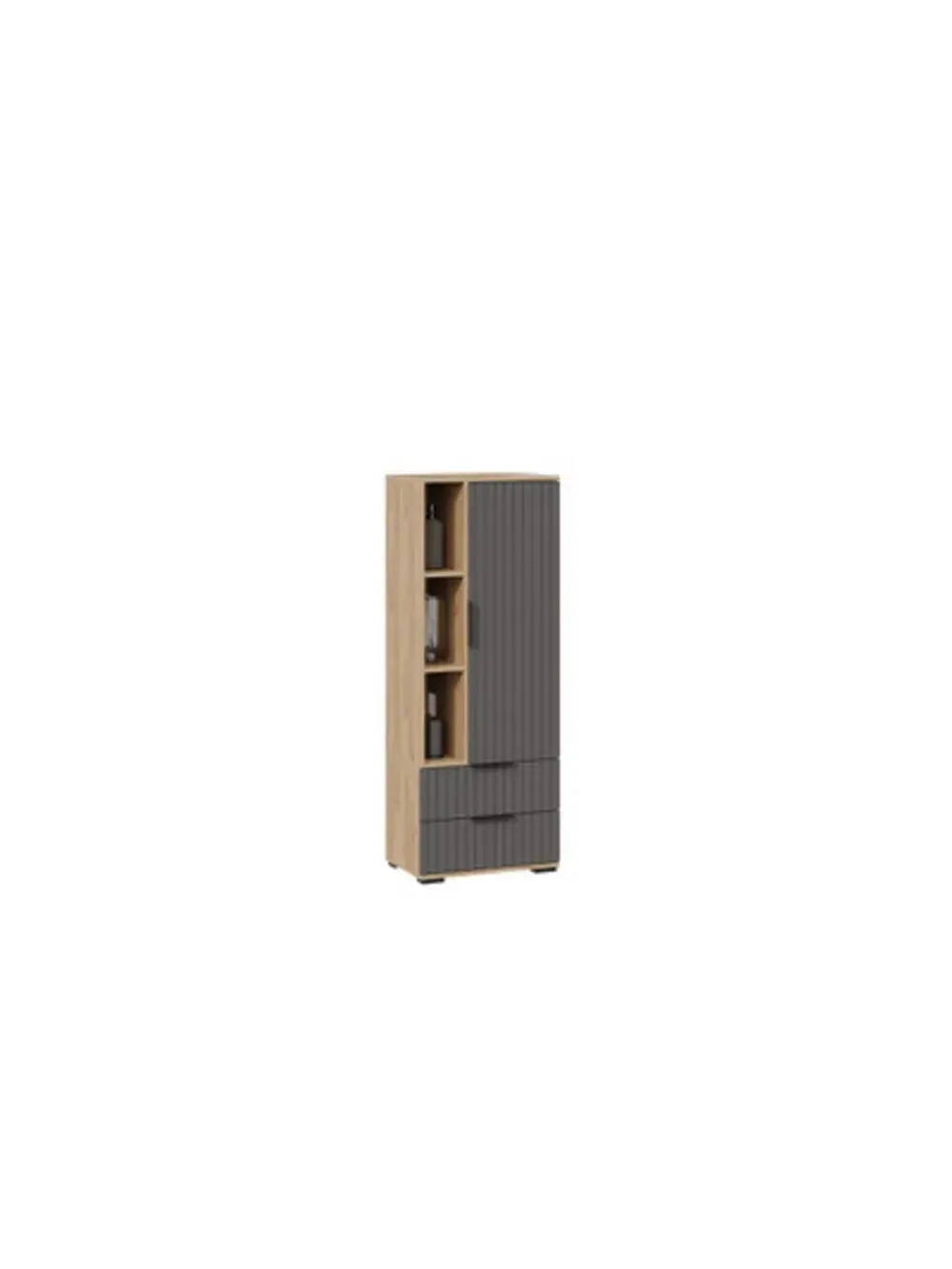 Шкаф-витрина Белый матовый 58х34х151 см