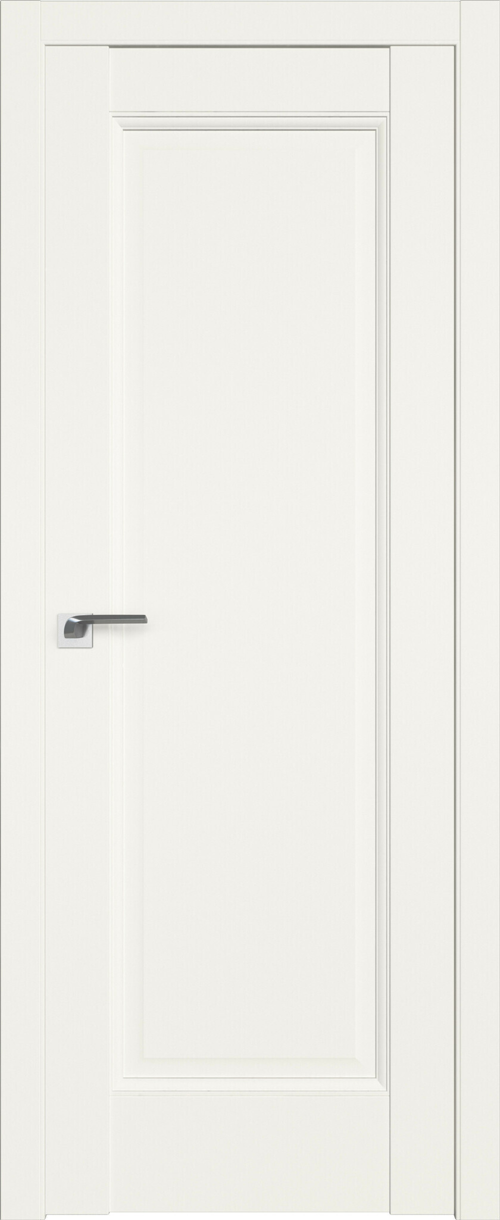 Дверь межкомнатная Профиль Дорс 93 U, цвет дарк вайт, экошпон, глухая