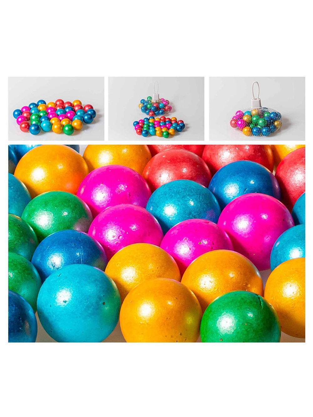 Марблсы в сетке МИКС шары 16 мм 200гр