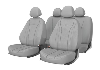 Чехлы на сидения CarFashion «TILTAN» 11157 - Экокожа -серый/серый/т.серый