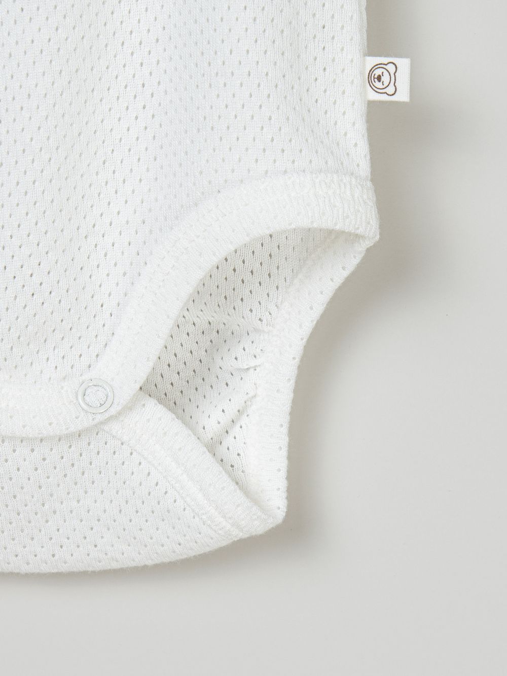 Комплект боди "Молоко/Жемчуг" из ажурного хлопка 0+