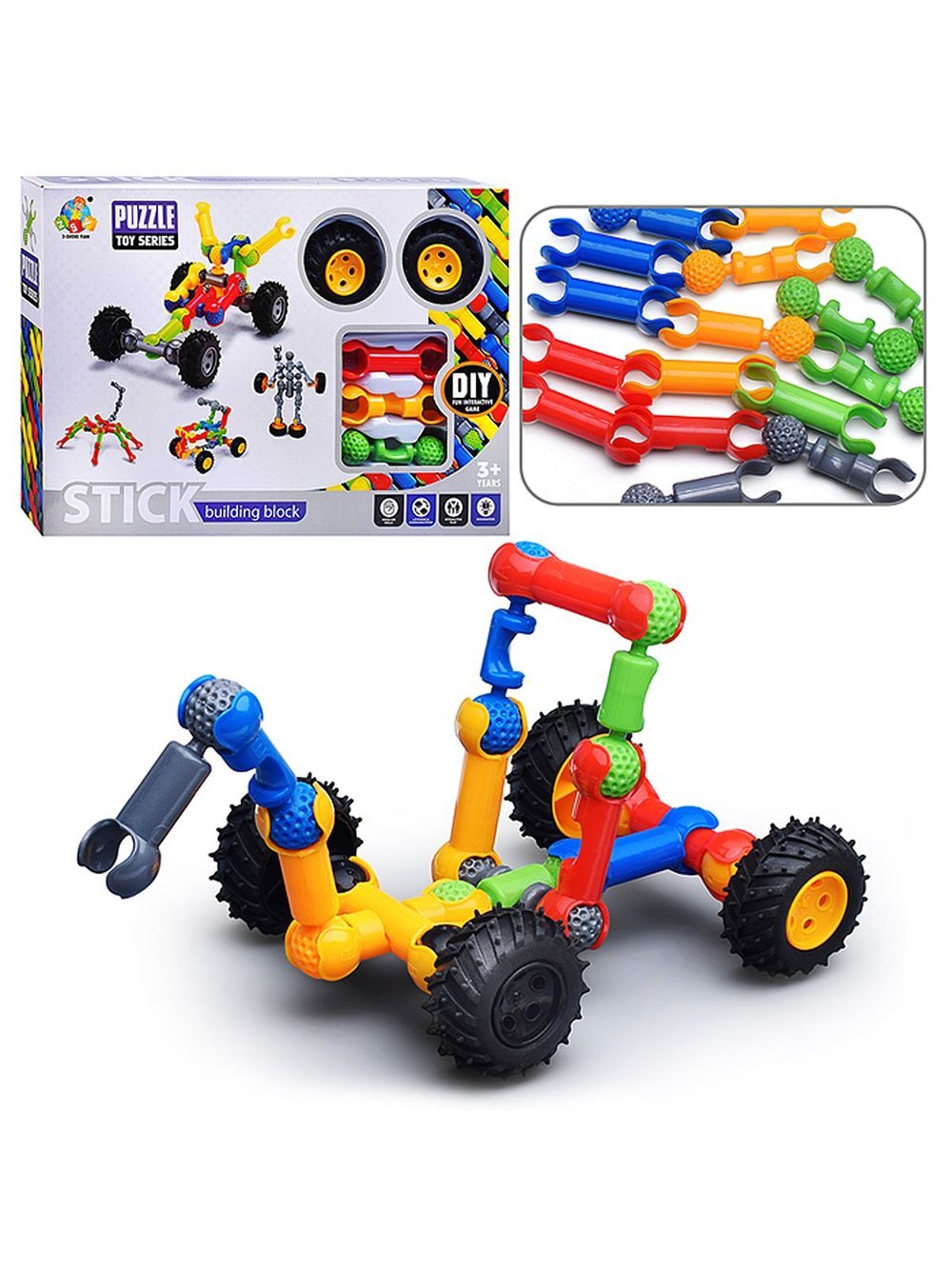 Конструктор развивающий для игры Транспорт (SY8802)