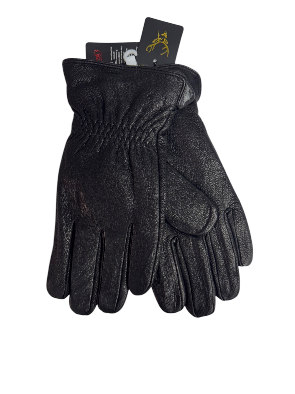 Перчатки. Мужские. Материал верха: Кожа оленя. Подклад: Плюш-флис. Великаны. В упаковке 5 шт.