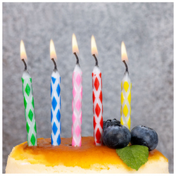 Свечи для торта магические 10шт