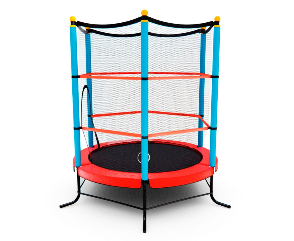 Батут детский DFC SMRKIDS 55" с сеткой, RED