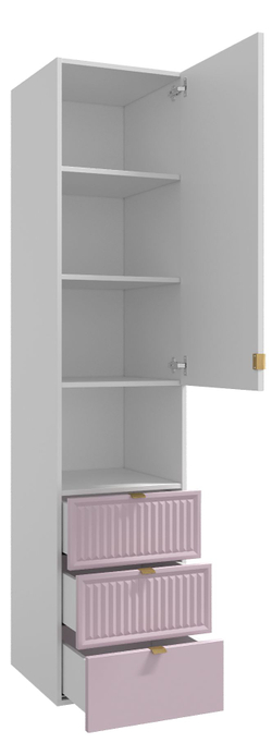 Шкаф для одежды, шкаф белый,розовый, Окленд 79-654П
