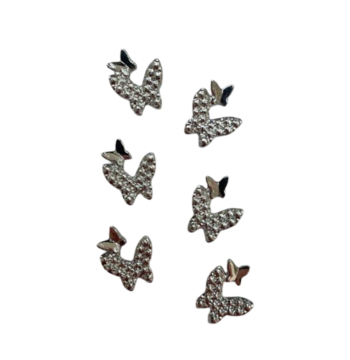 Фигурки металлические бабочки, 1 шт